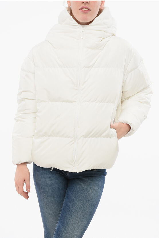 Bacon Hooded Cloud Down Jacket With Front Zip