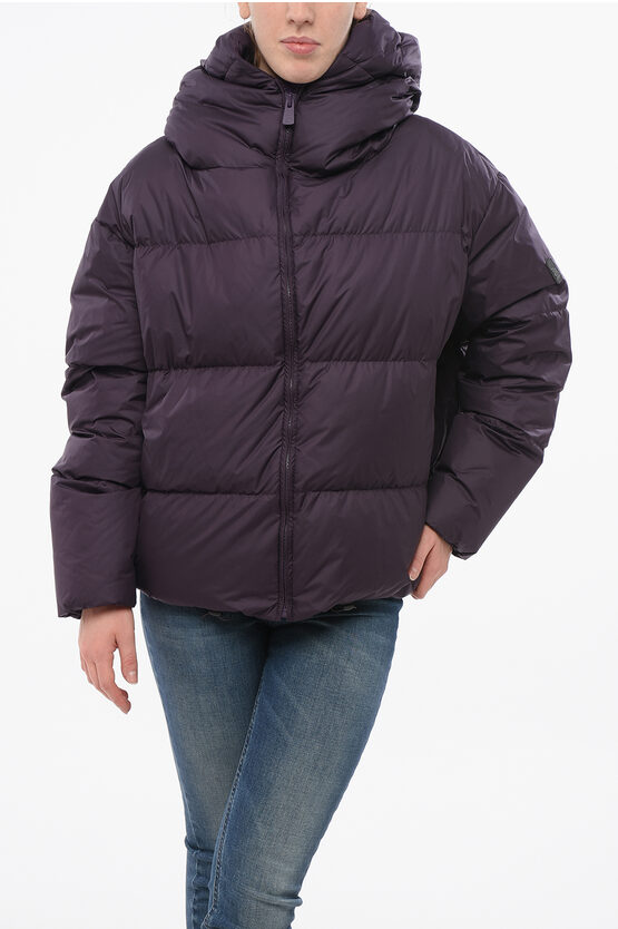 Bacon Hooded Cloud Down Jacket With Front Zip