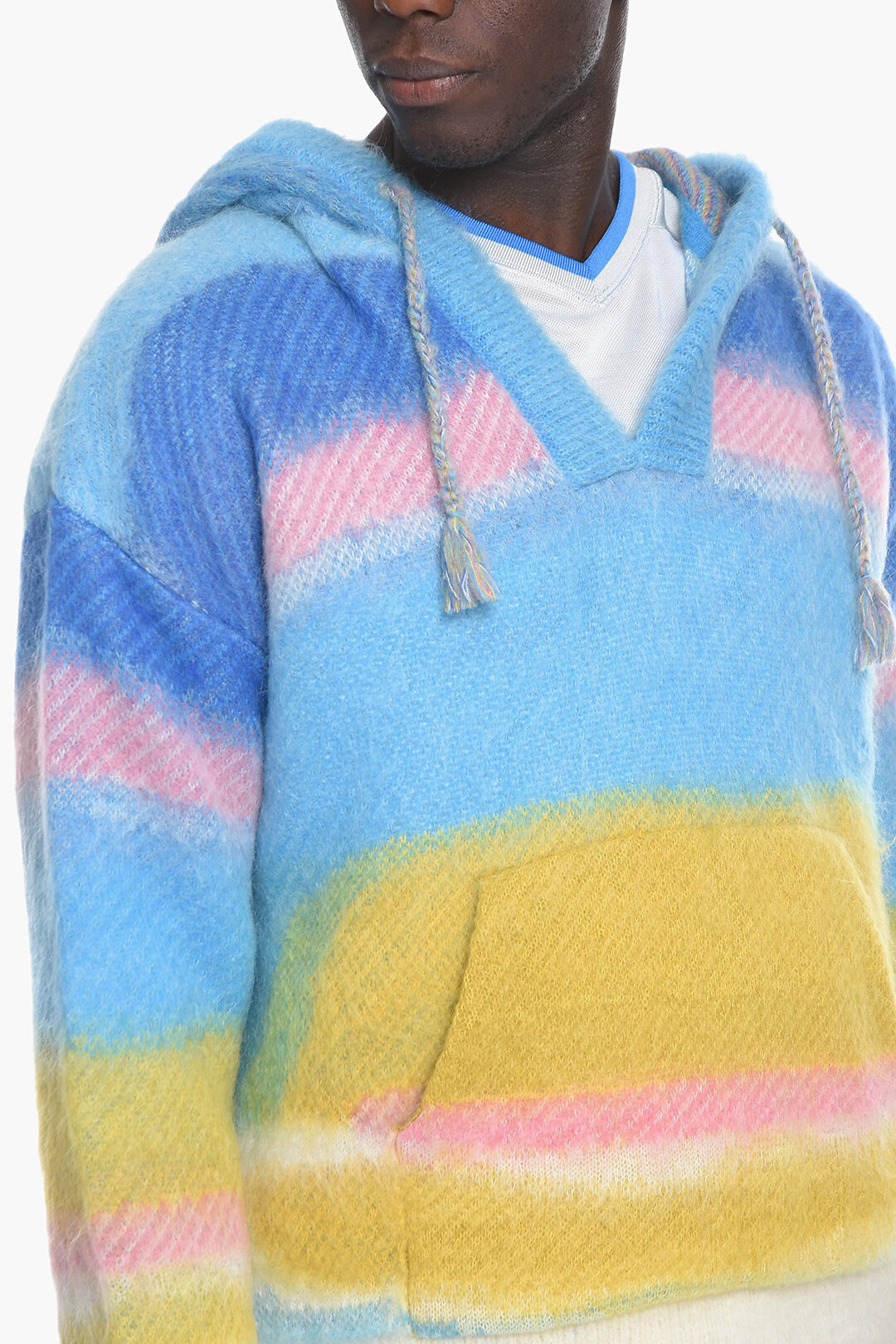 Celine Hooded HEAVENLY DAY Mohair Blend Pullover men