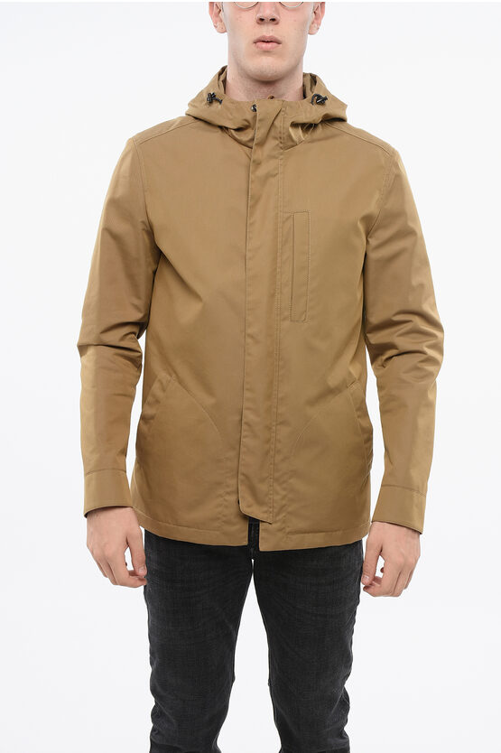 Corneliani Hooded Jacket With Hidden Placket