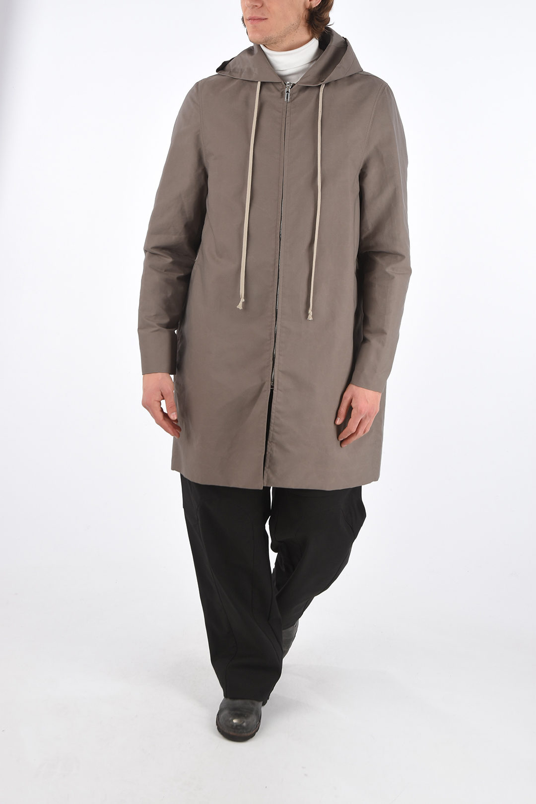 Rick Owens Hooded JUMBO BROTHER Trench men - Glamood Outlet