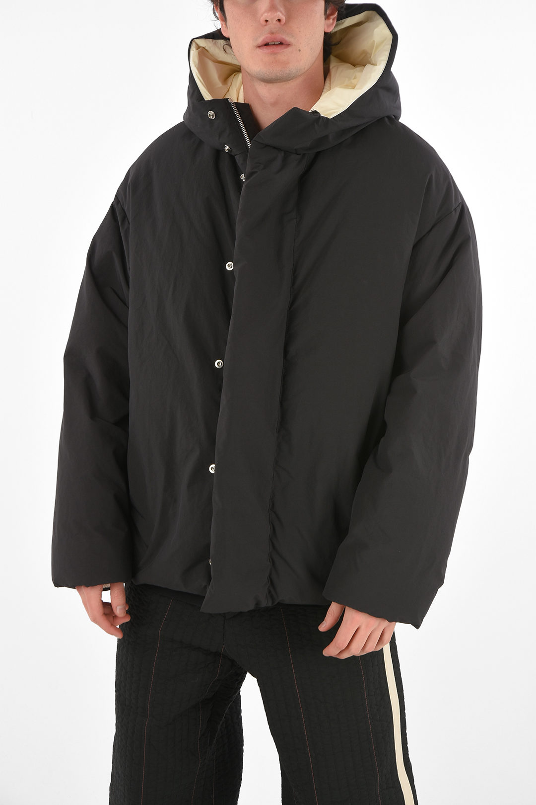 hooded LITHIUM down jacket