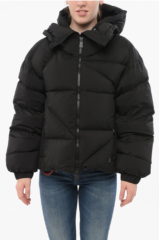 Bacon Hooded New Double Down Jacket With Front Zip