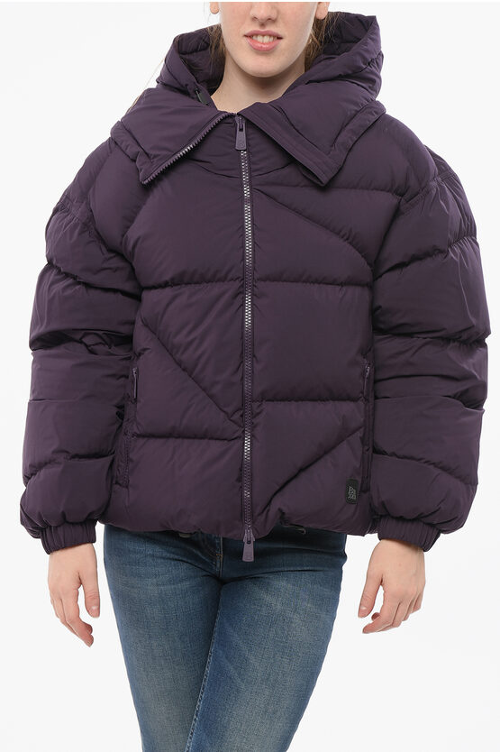 Bacon Hooded New Double Down Jacket With Front Zip