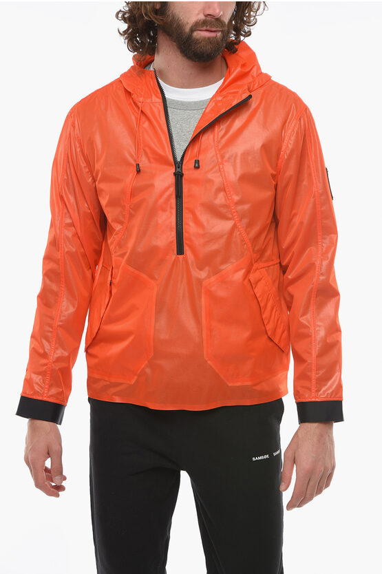 A Cold Wall Hooded Nylon Windbreaker Jacket men Glamood Outlet
