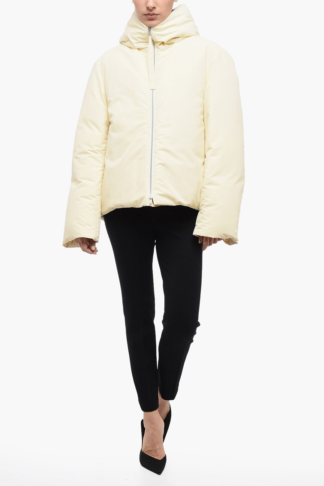 Jil Sander Hooded Oversized Down Jacket Glamood Outlet