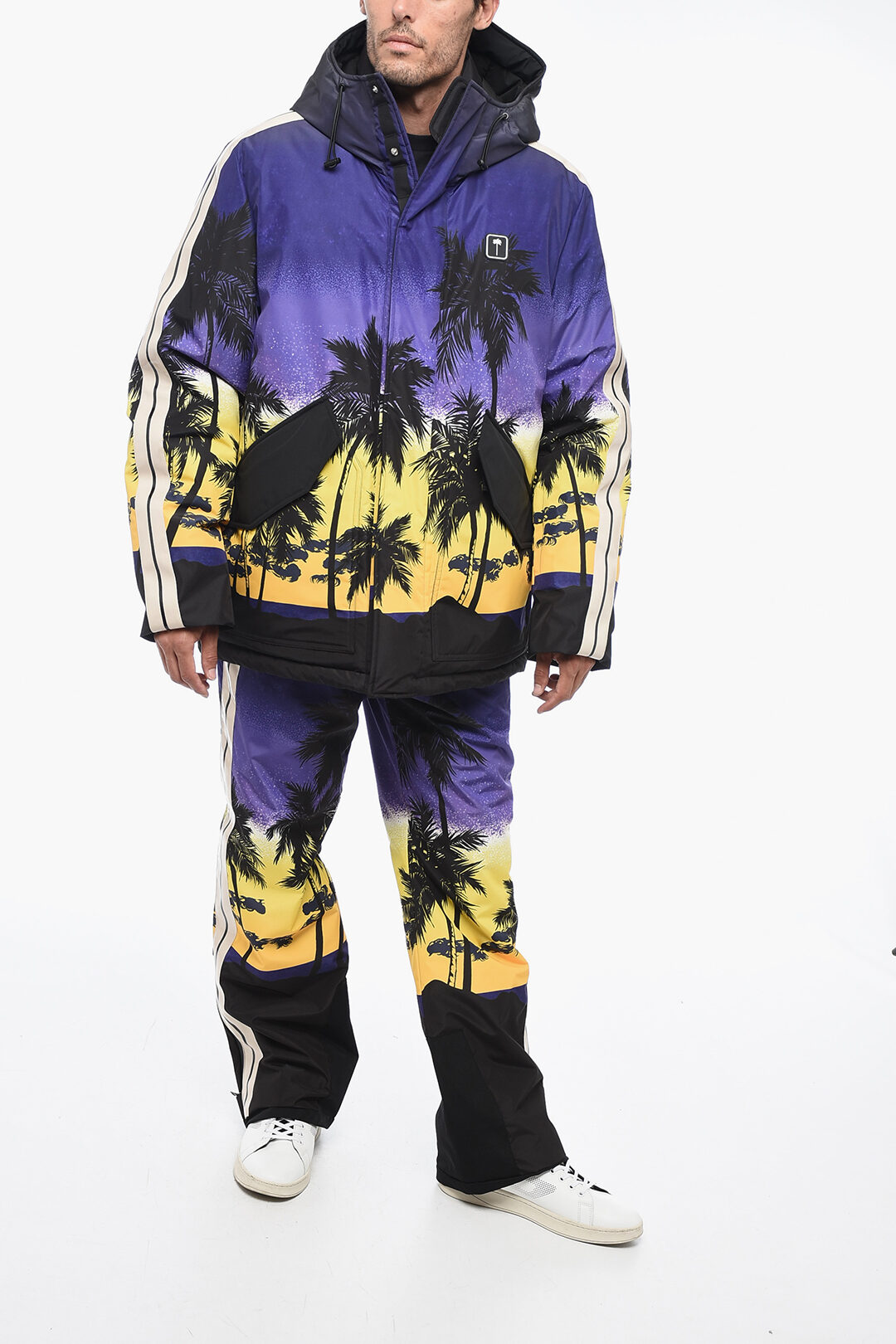 Palm Angels Hooded PALM SUNSET Ski Jacket men - Glamood Outlet