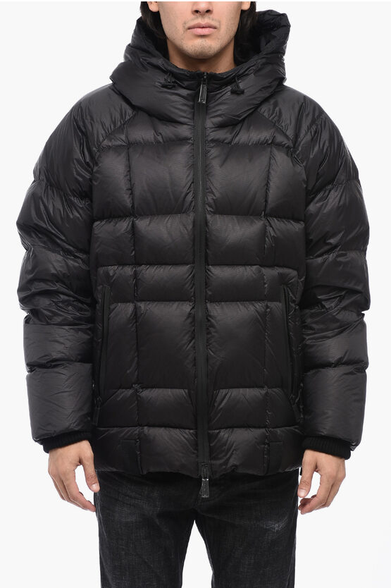 Shop Dsquared2 Hooded Quilted Down Jacket