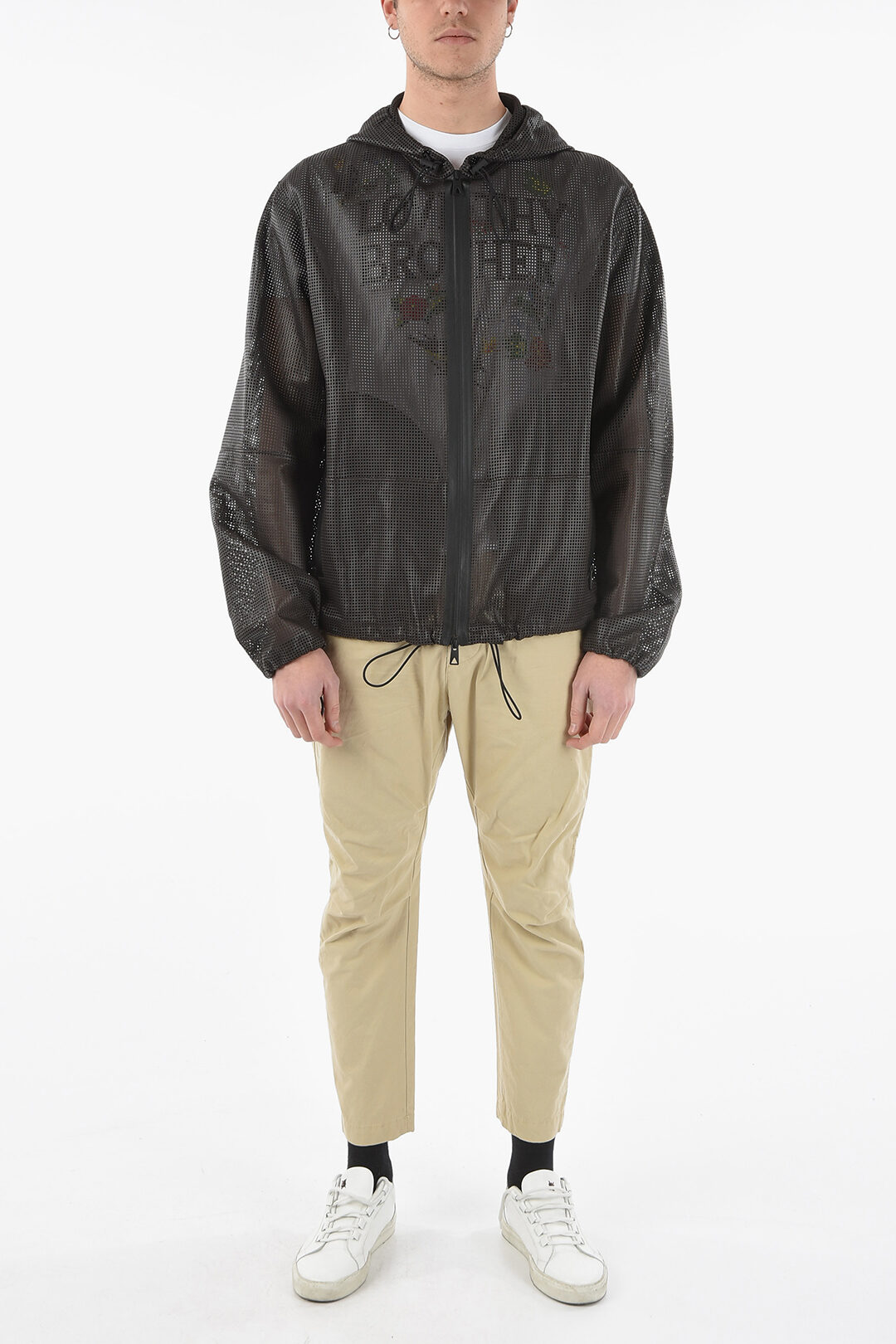 ジャケット・アウター Bottega Venneta Leather Zip Hoodie Bottega Veneta Brown Hooded Leather Jacket Bottega Veneta