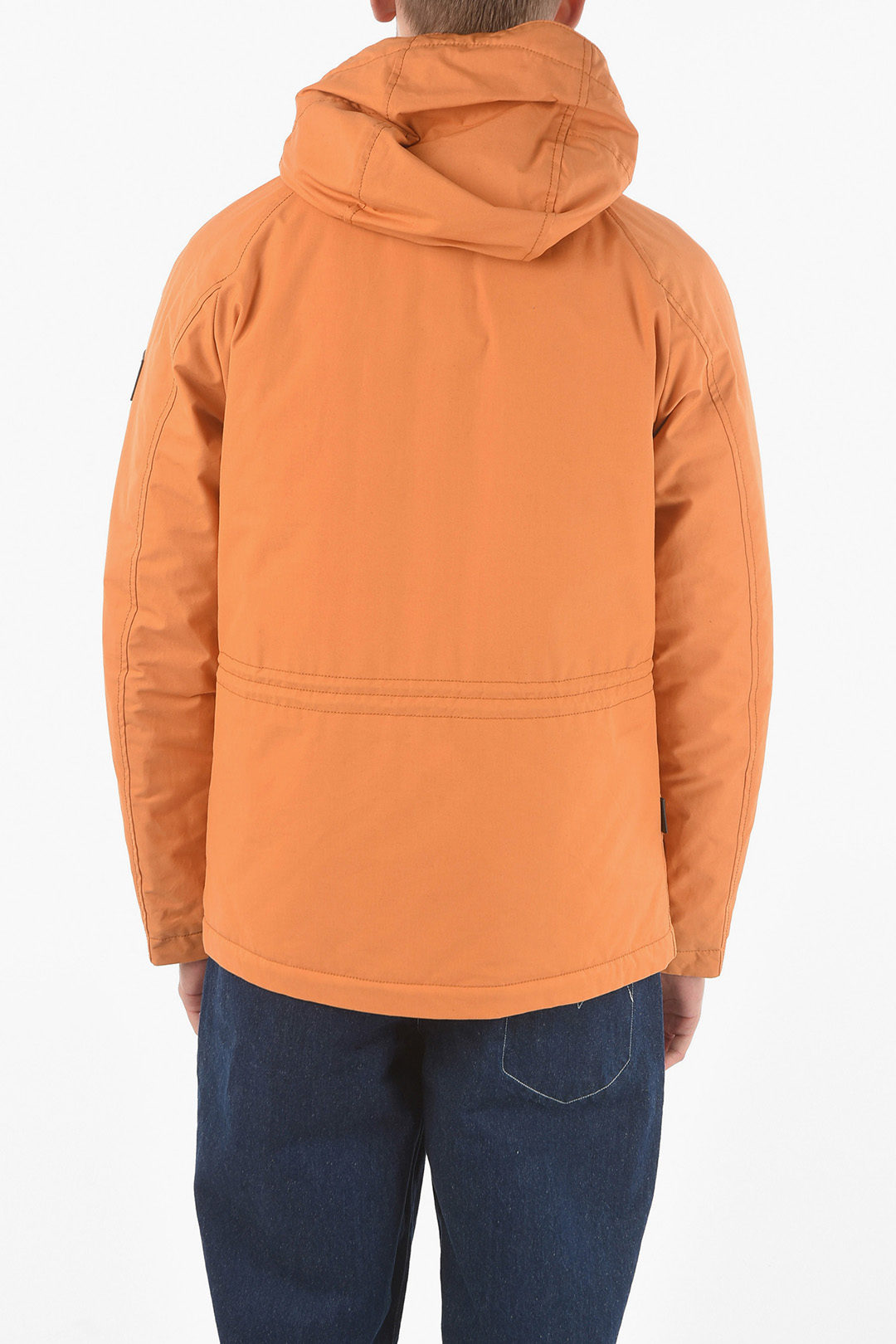 Hooded drawstring utility jacket best sale