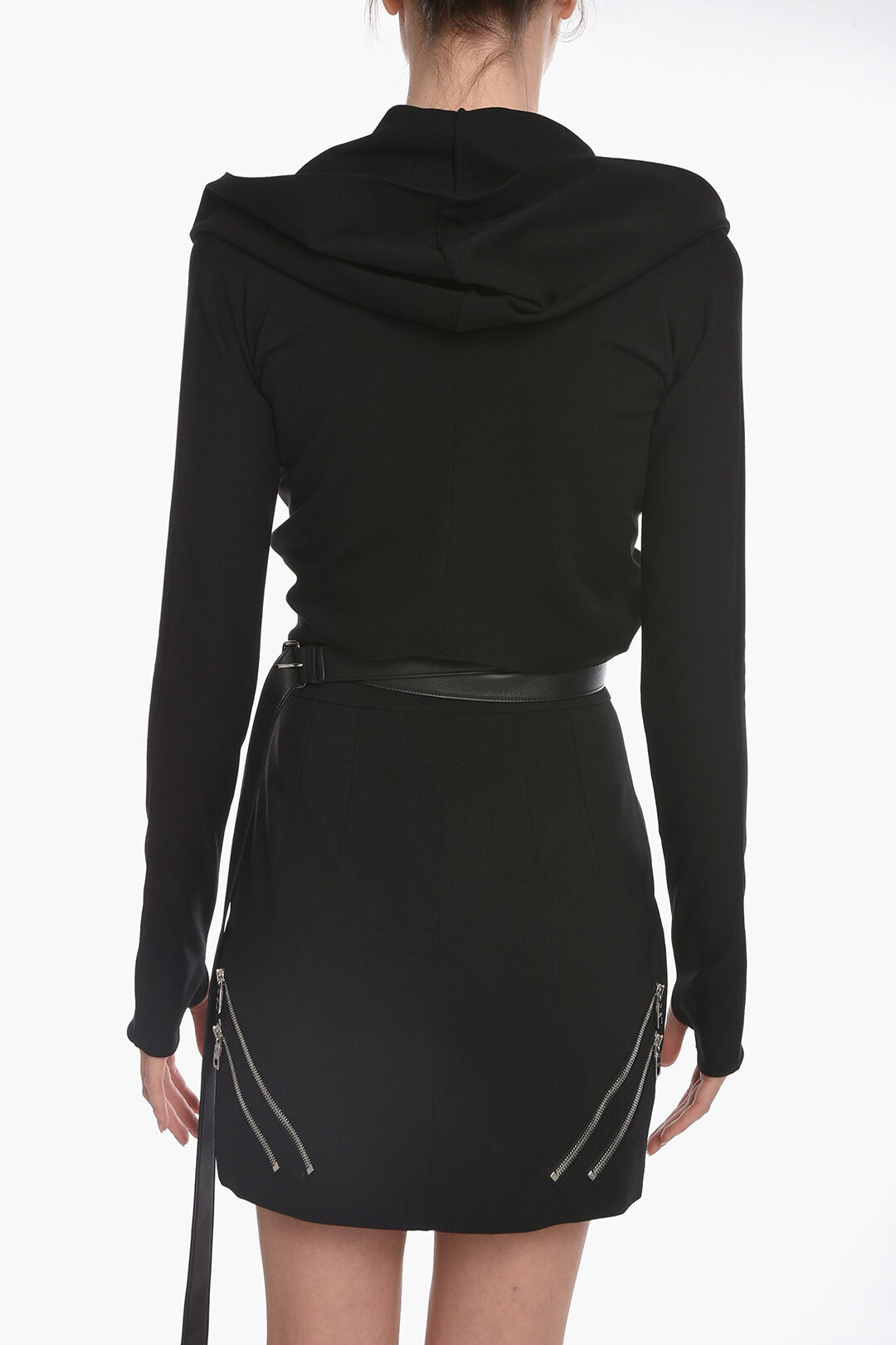 Hooded wrap top