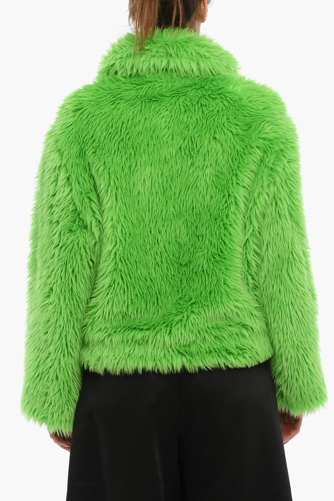 MSGM Hooded Zipped Faux-fur Coat women - Glamood Outlet