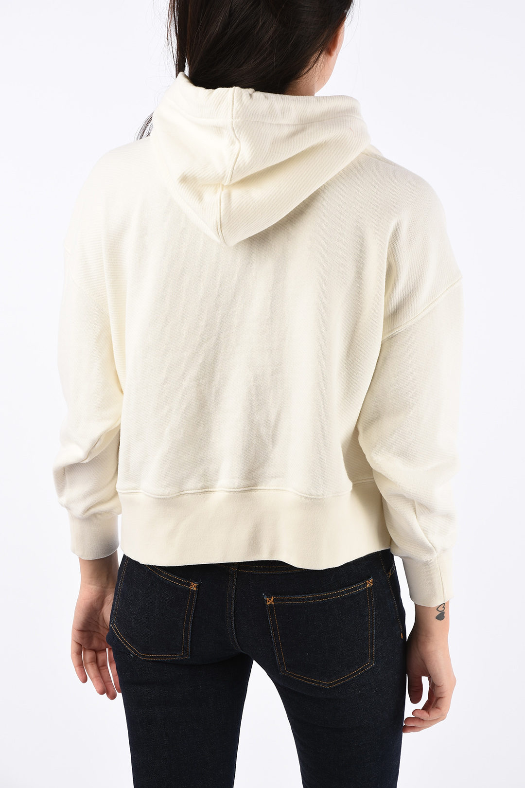 Cream Palms Angels Bear Hoodie Palm Angels Hoodie BEAR OVER HOODY