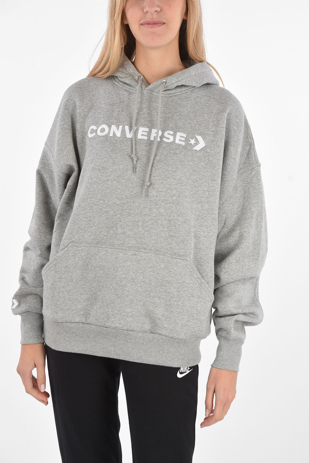 Converse Hoodie Emboroidered Sweatshirt women - Glamood Outlet