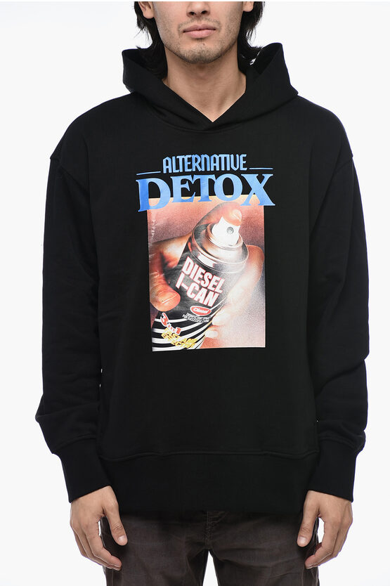 Diesel Hoodie S-macsout Sweatshirt With Print