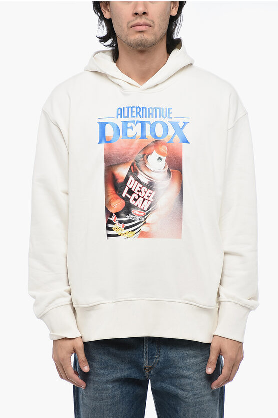 Diesel Hoodie S-macsout Sweatshirt With Print