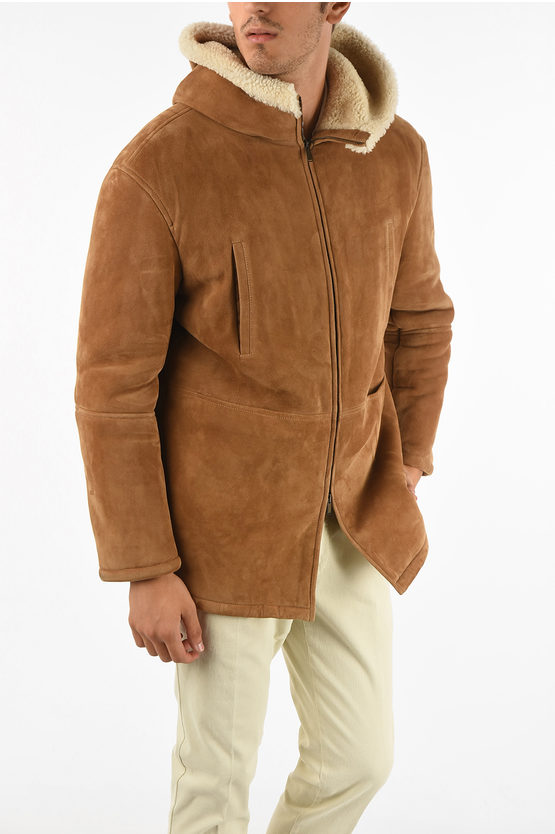 Hoodie Shearling Coat