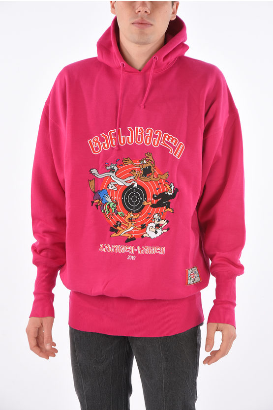 メンズVETEMENTS cartoon embroiderd hoodie