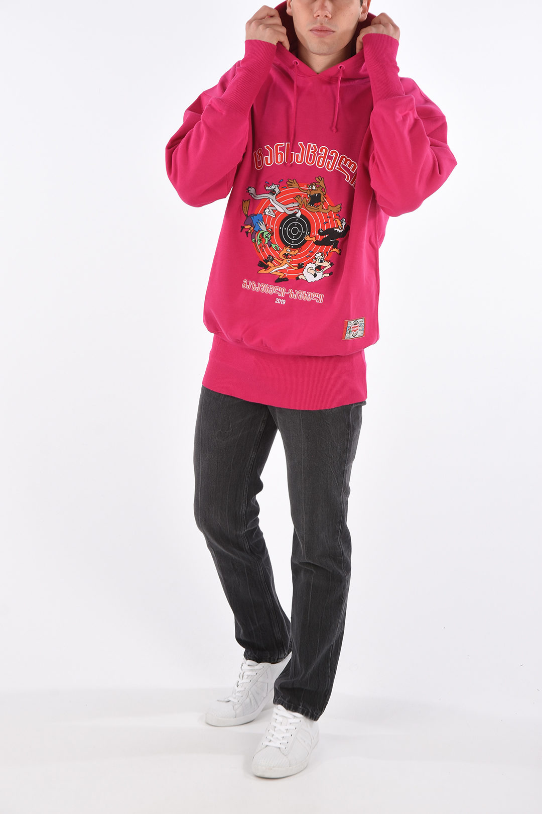 hoodie sweatshirt with embroidered Cartoon