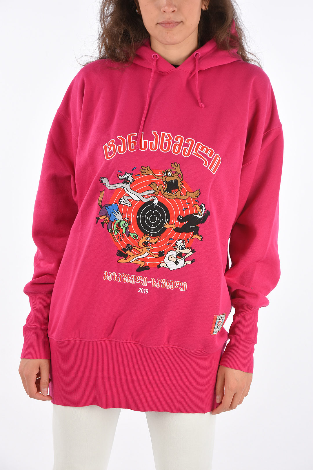 hoodie sweatshirt with embroidered Cartoon