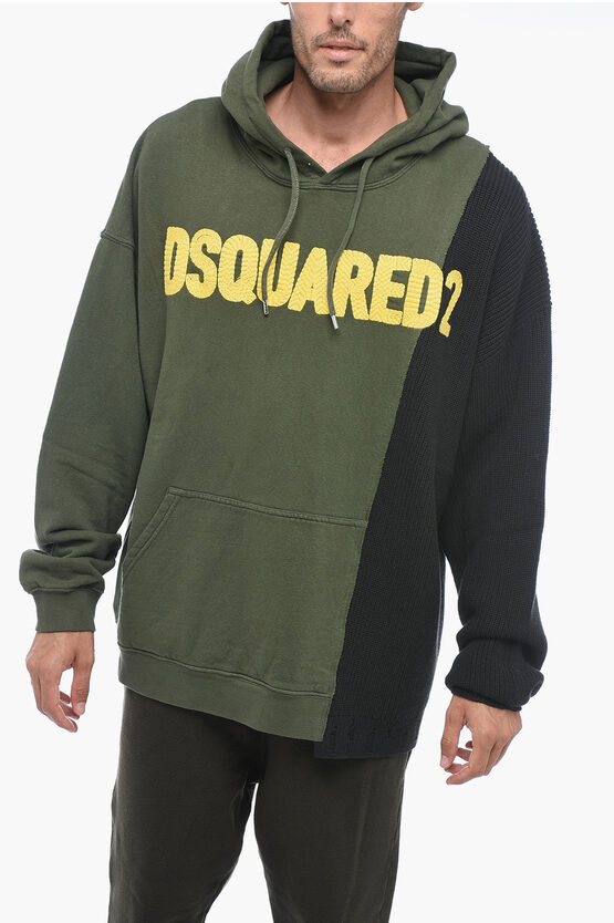 Shop Dsquared2 Hoodie Sweatshirt With Embroidered Logo