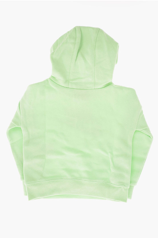 Hoodie Sweatshirt With Logo Zebra Print