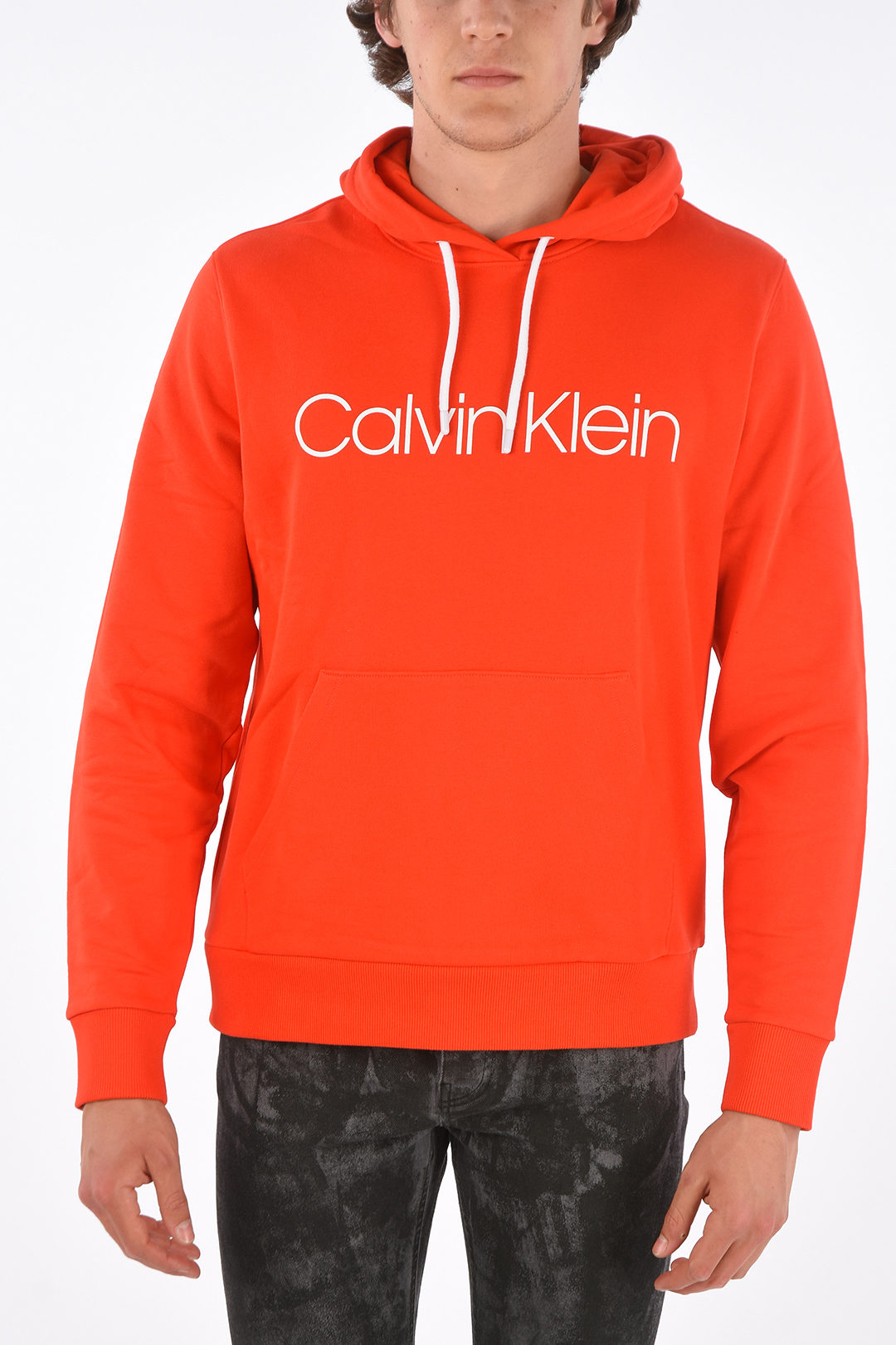 Calvin Klein hoodie sweatshirt with maxi patch pocket men - Glamood Outlet