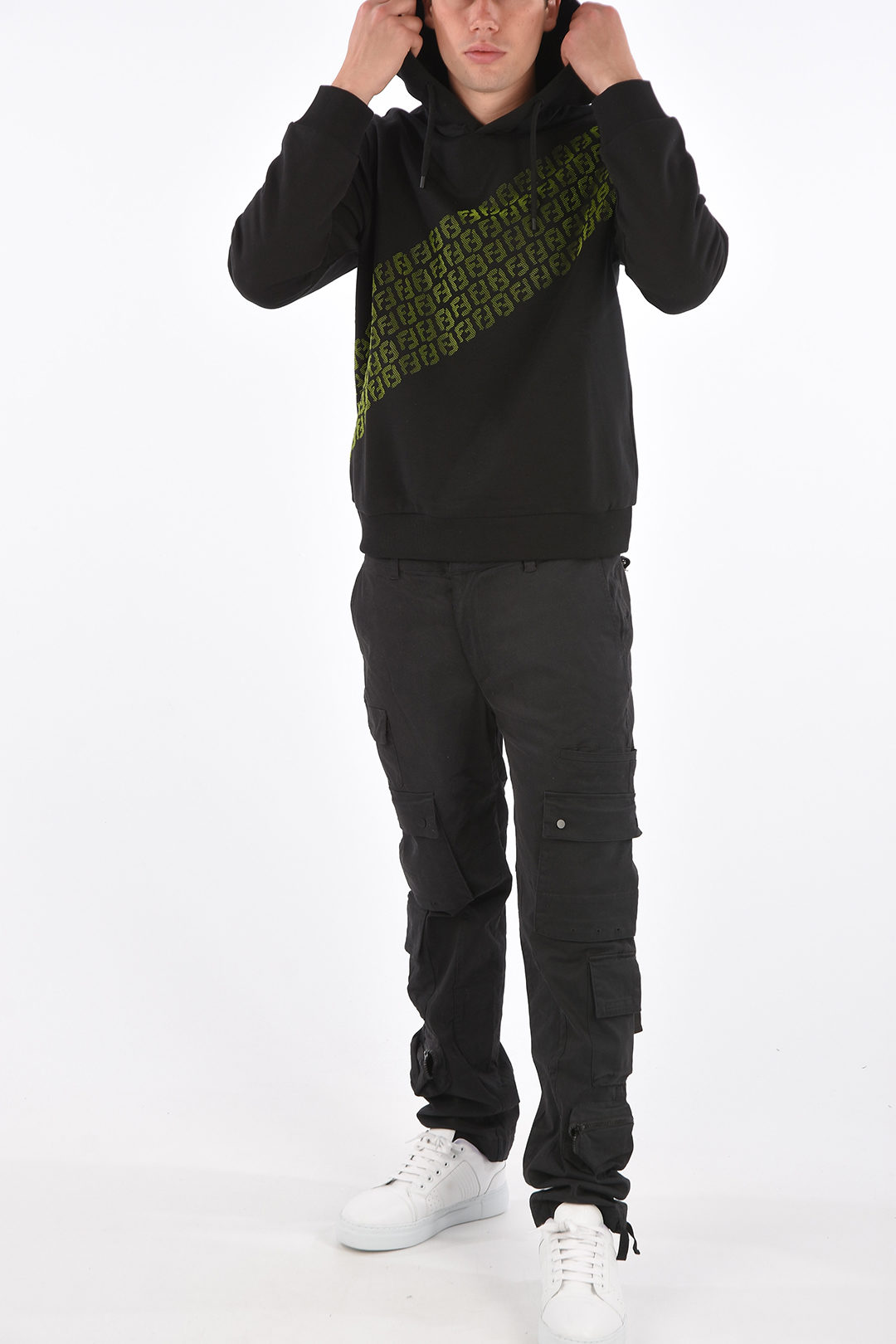 Fendi hoodie sweatshirt with monogram FF men - Glamood Outlet