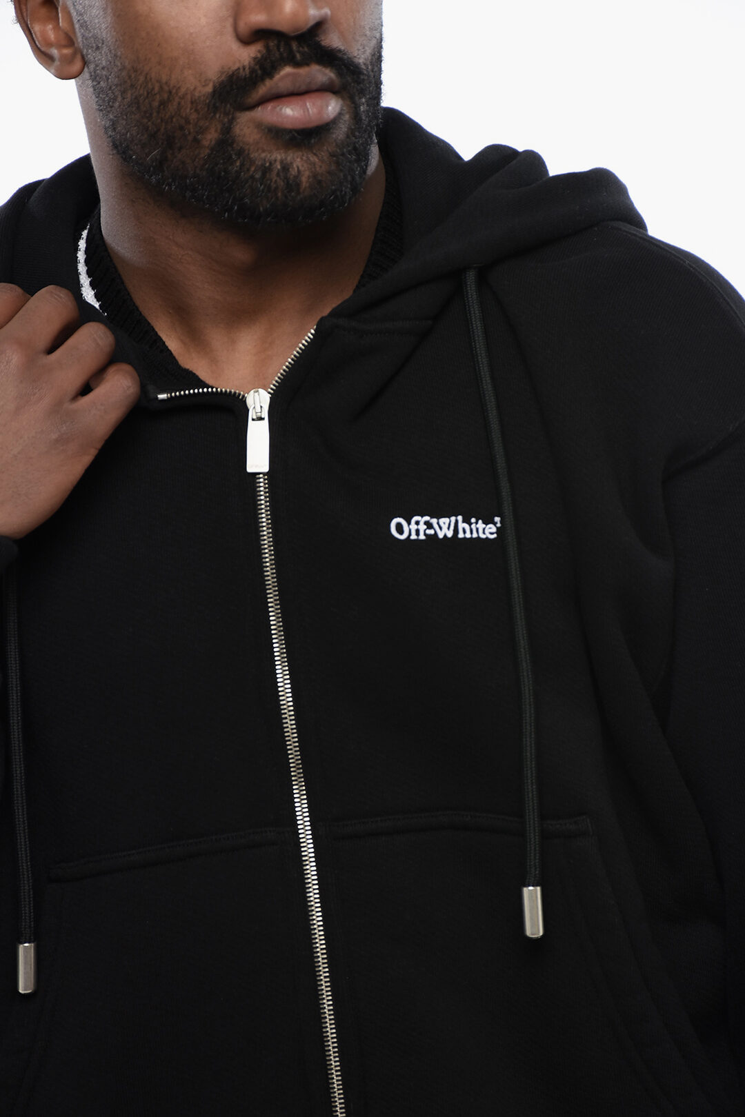 オフホワイト☆TATTOO ARROW SKATE HOODIE WHITE OFF-WHITE Orange Metal Arrow Logo Skate Hoodie White メンズ