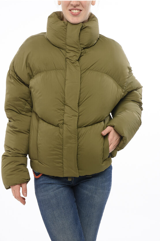 Bacon Hoodless New Order Down Jacket With Hidden Closure