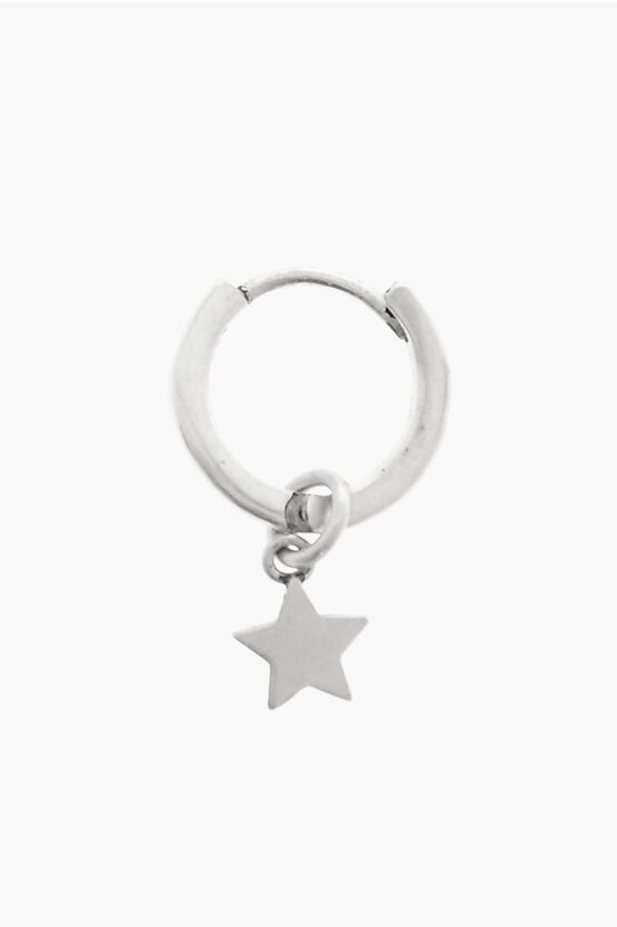 Shop Allsaints Hoop Single Earring With Star Pendant