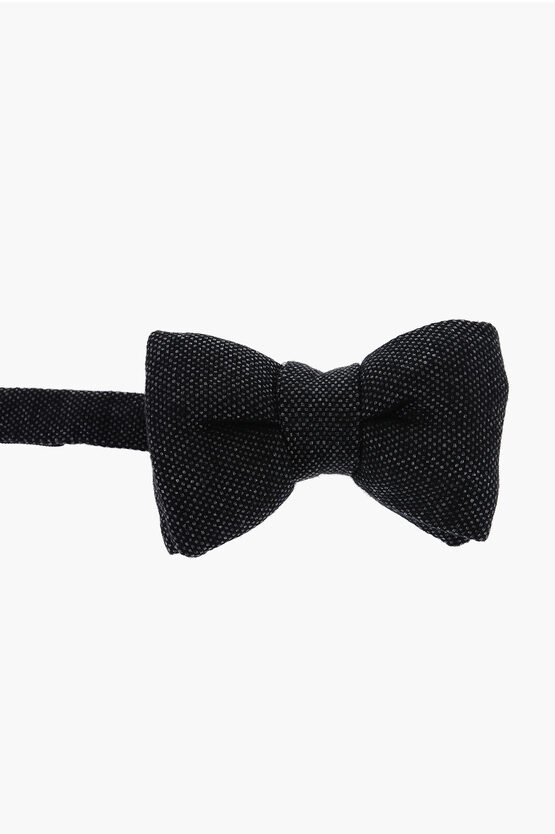 Shop Tom Ford Hopsack Motif Bow-tie