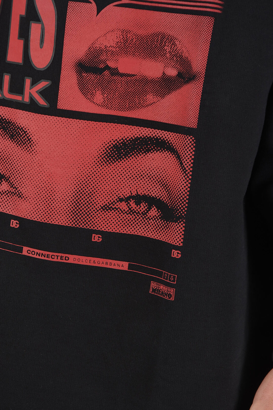 Dolce & Gabbana HOT ANIMALIER Oversized EYES TALK Sweatshirt