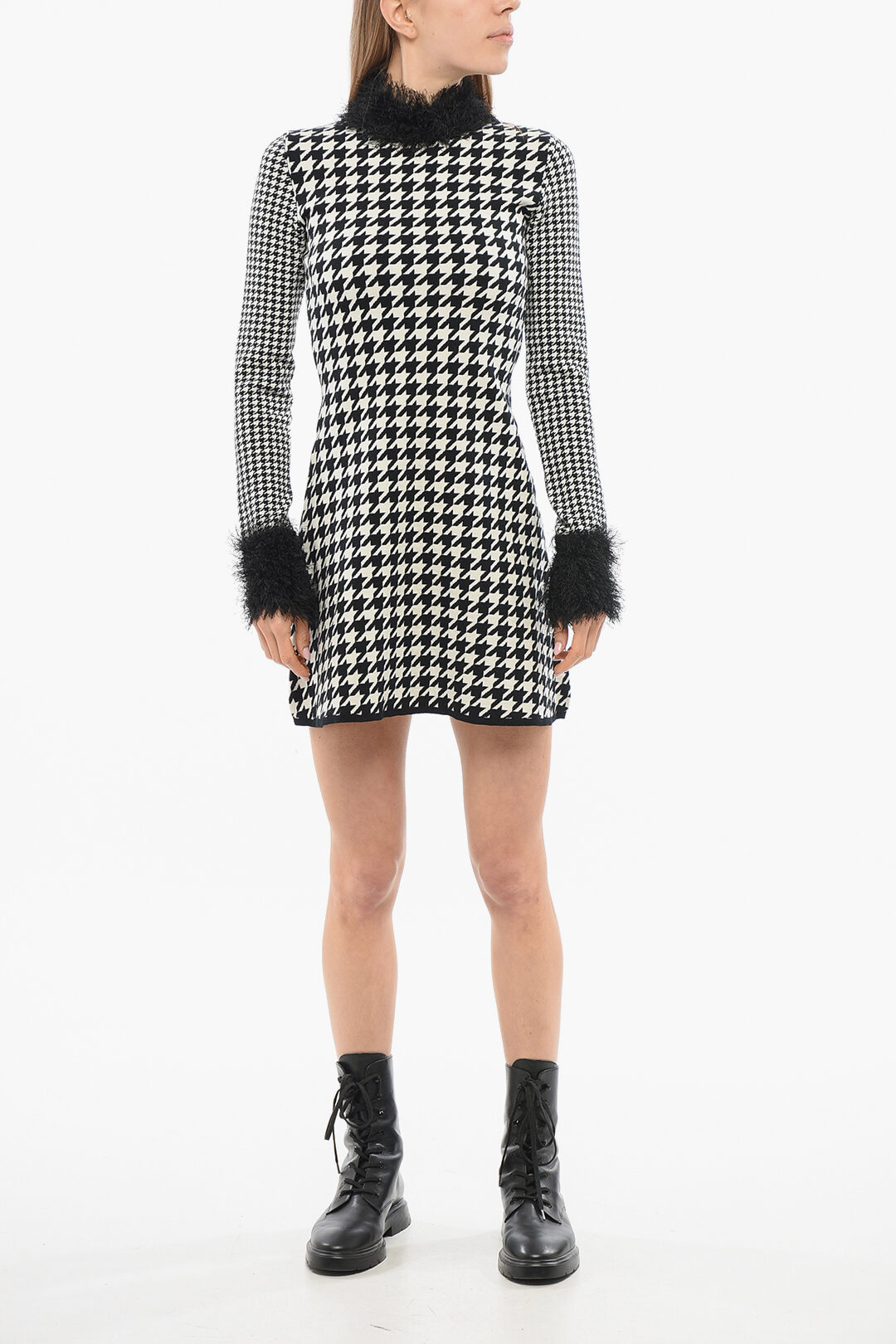 Buckingham Houndstooth Knit Dress（Max houndstooth knit