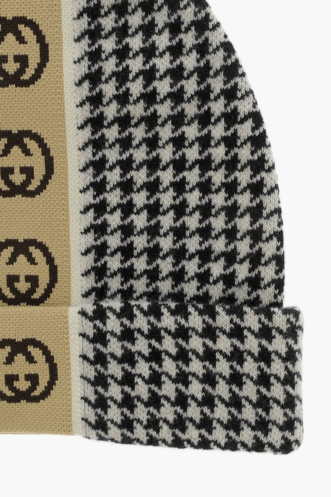 Gucci Houndstooth Motif Beanie Hat men Glamood Outlet