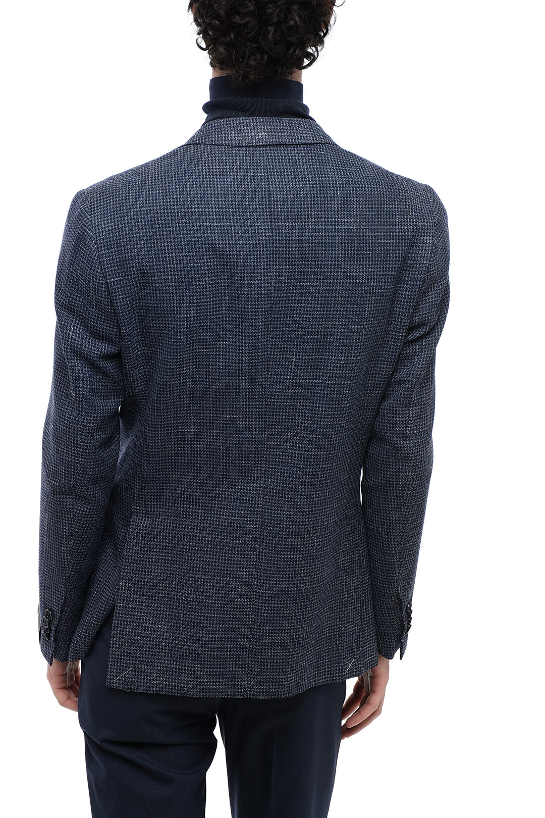 0401~Cotton and Linen Houndstooth GATE Blazer main image 0