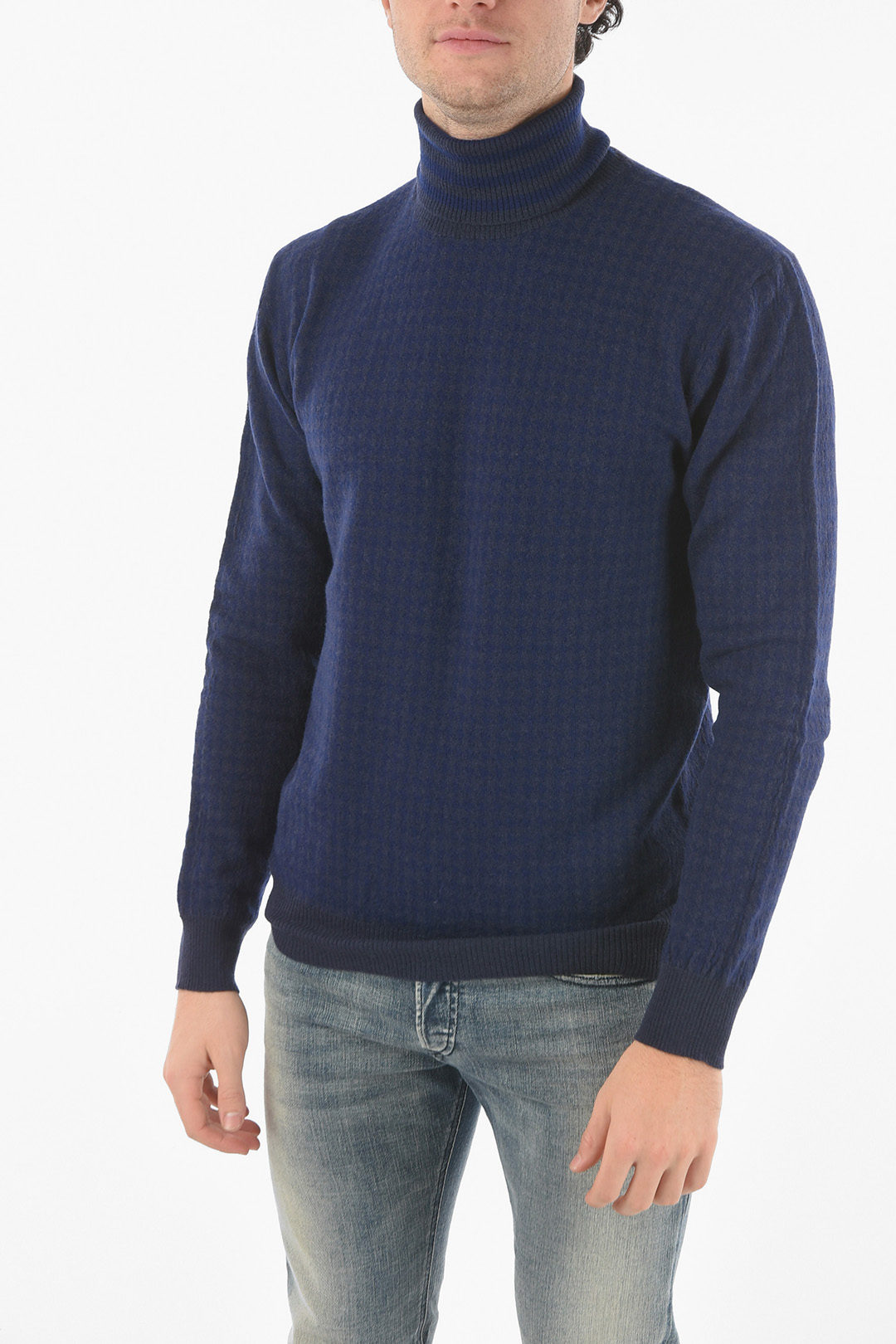 Altea Houndstooth Turtleneck Sweater men - Glamood Outlet