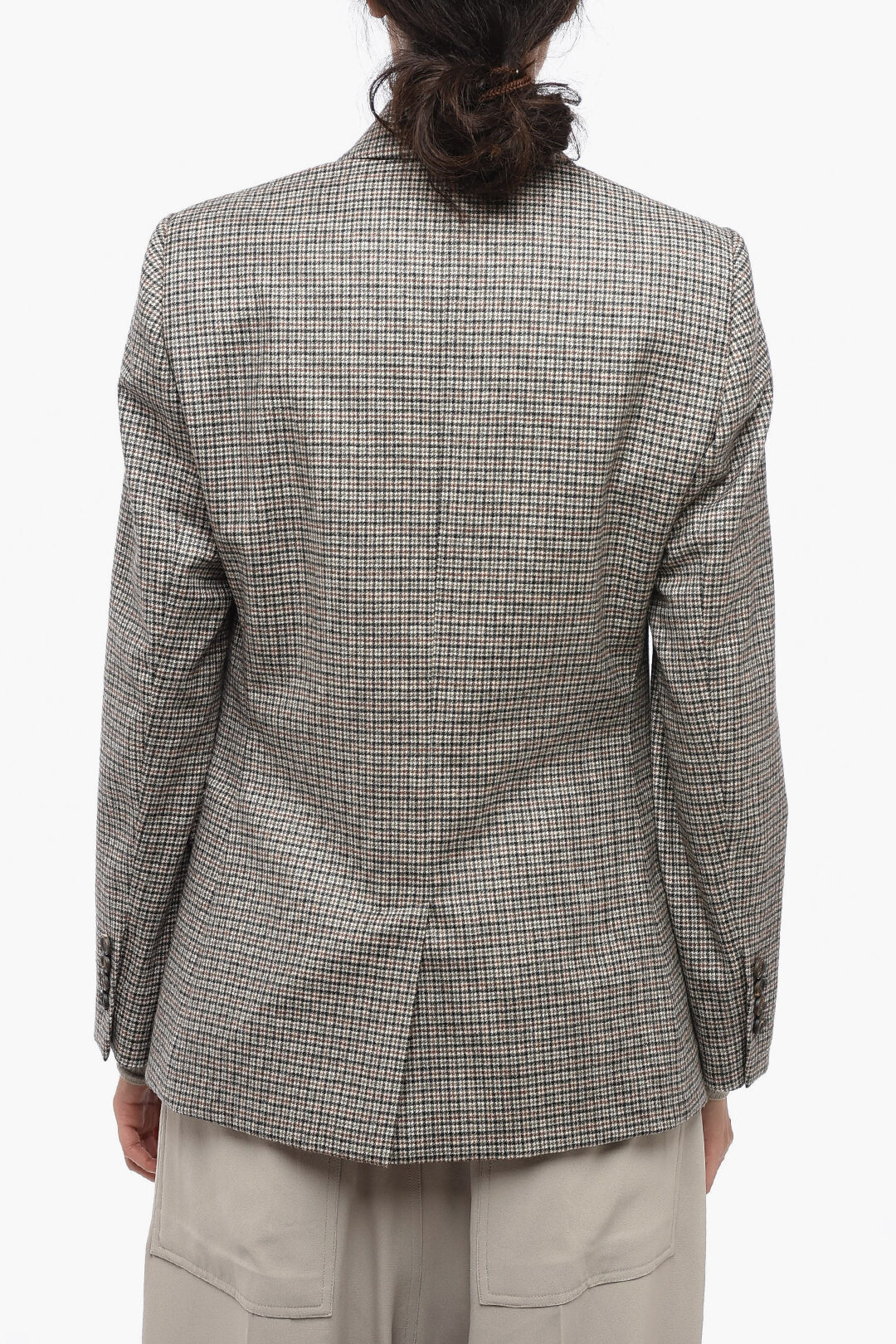 BRUNELLO CUCINELLI★素敵！Cropped checked blazer Brunello Cucinelli check-pattern Blazer | Neutrals | FARFETCH PL