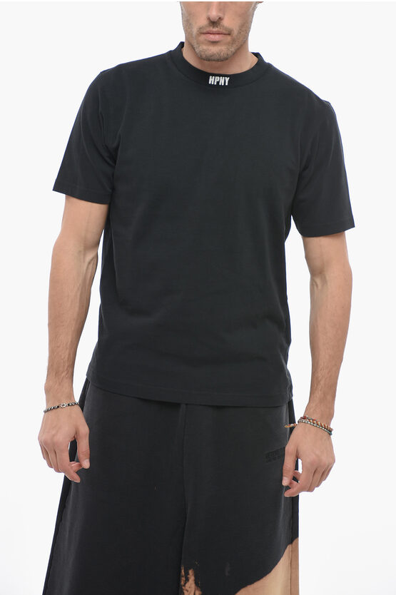Shop Heron Preston Hpny Short-sleeved T-shirt With Embroidered Crewneck