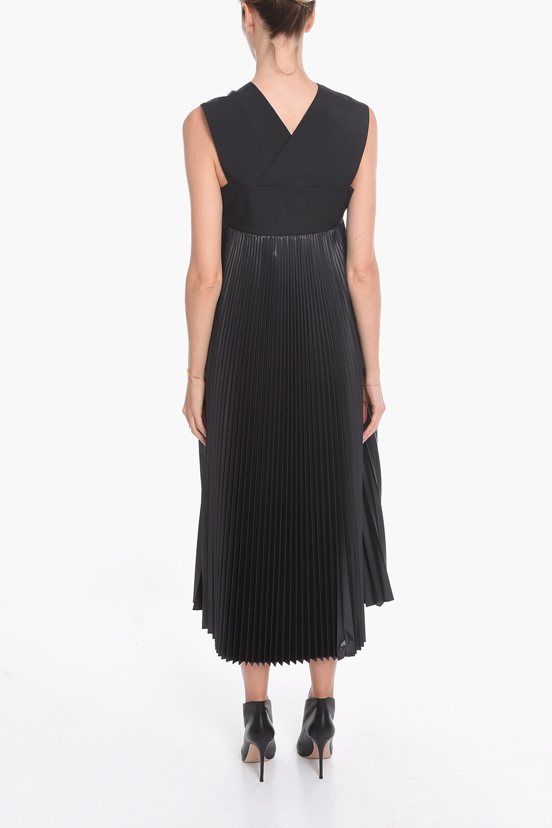 Moncler HYKE Pleated Midi Dress women - Glamood Outlet