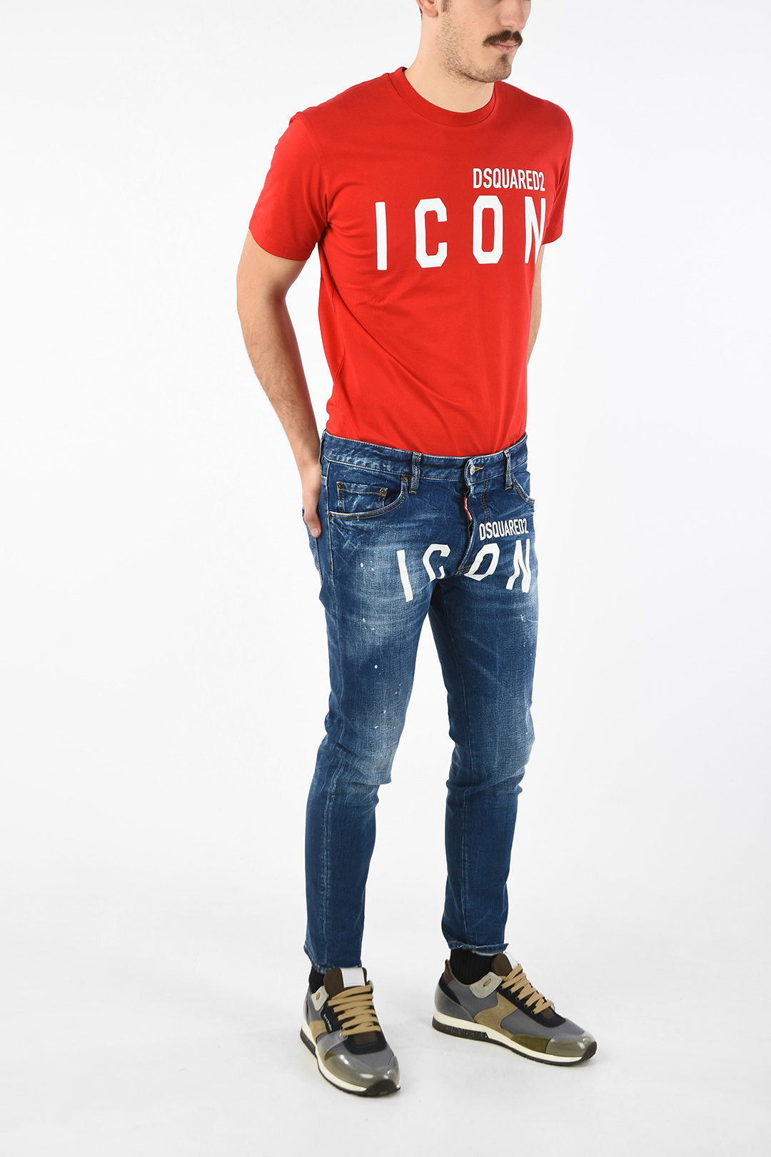 ICON 15cm Stonewashed DAN Skinny Fit Jeans
