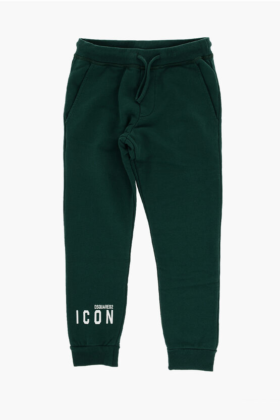 Shop Dsquared2 Icon Brushed Cotton Joggers With 2 Pockets