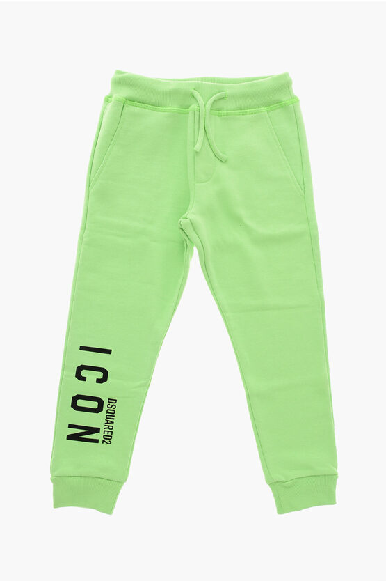 ICON Brushed Cotton Joggers with Printed Logo