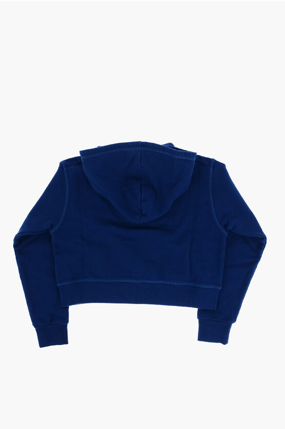 ICON Brushed Cotton Sweatshirt with Zip Closure
