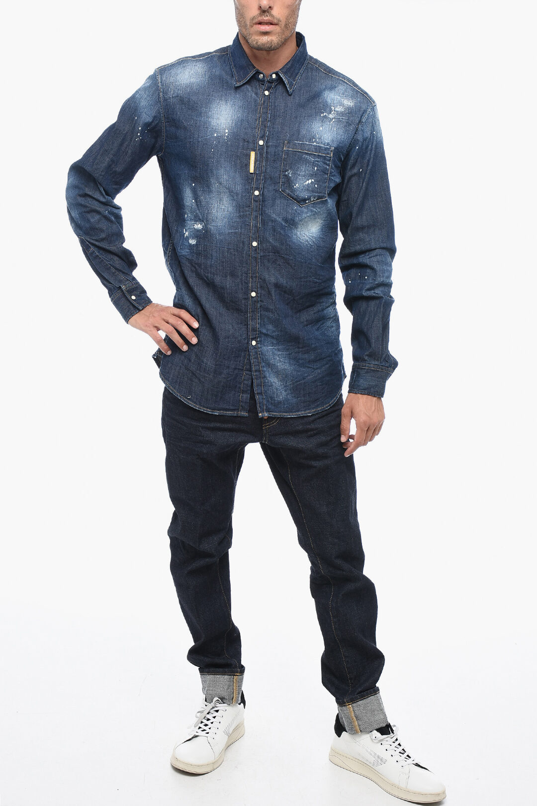 Icon Camicia Jeans Dsquared2 Uomo Camicia Dsquared2 S75DL0906