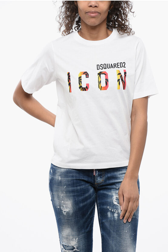 Dsquared2 Icon Logo Printed Crew-neck T-shirt