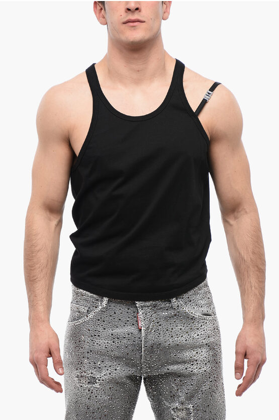 Dsquared2 Icon Logoed Lace Tank Top