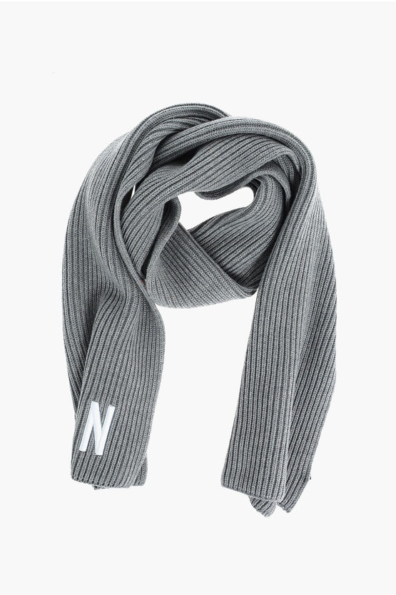 Shop Dsquared2 Icon Ribbed Scarf