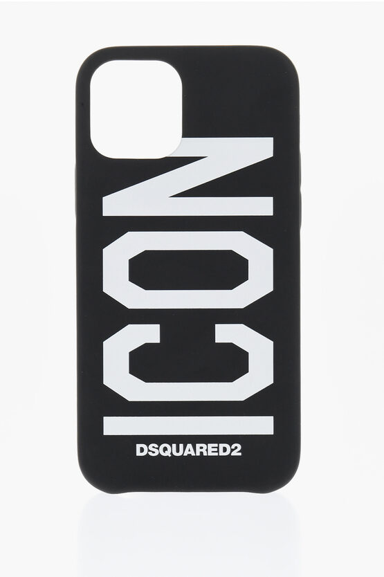 Dsquared2 Be Icon Black White Iphone 12 Pro Case In Black