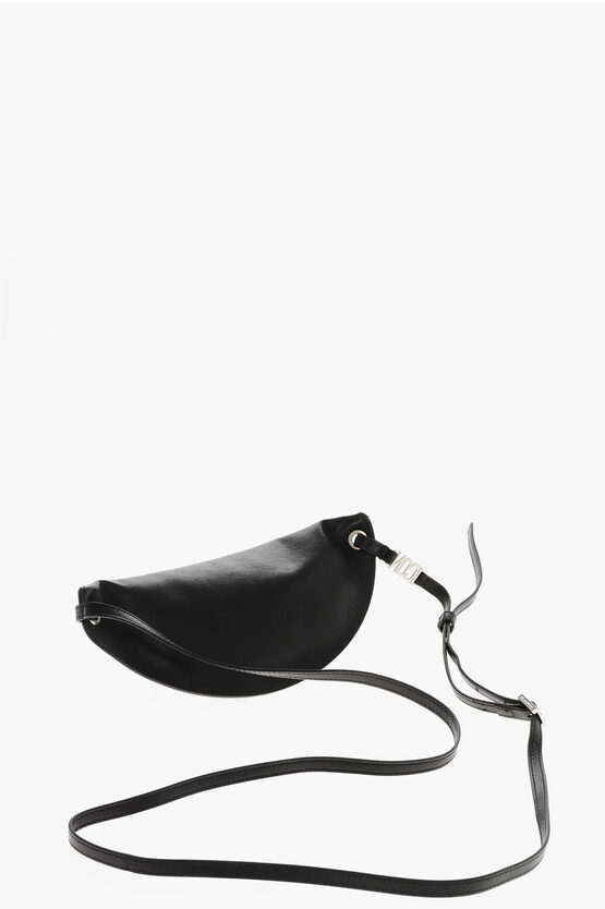 ICON Solid-Color Leather Belt Bag with Metal Detail